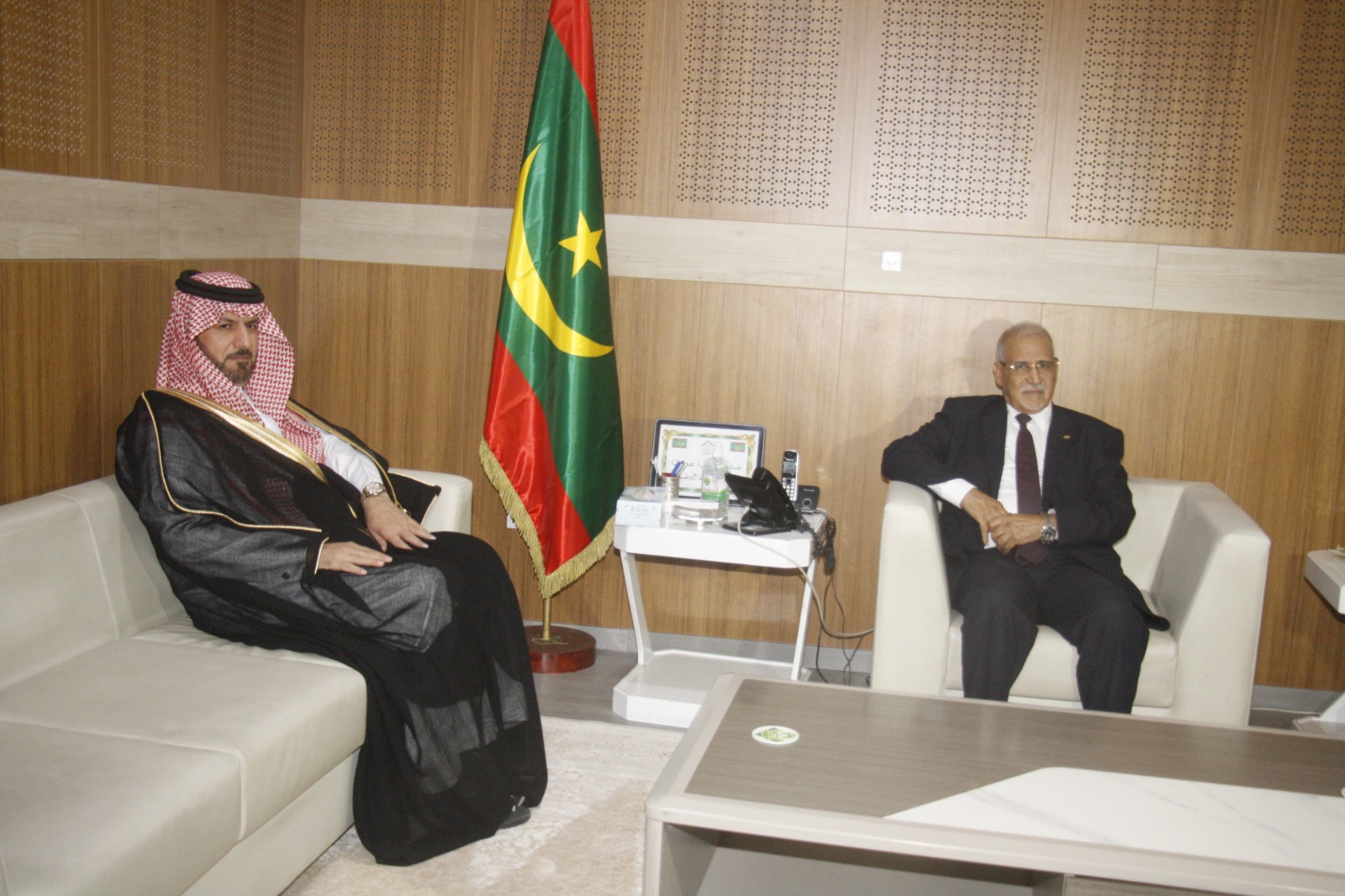 رئيس الجمعية الوطنية يستقبل سفير المملكة العربية السعودية المعتمد في موريتانيا